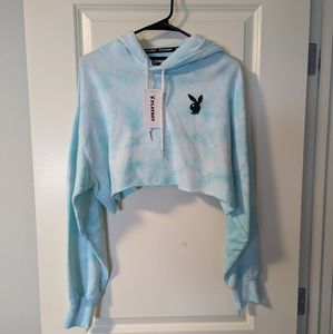 Playboy Crop Hoodie BNWT